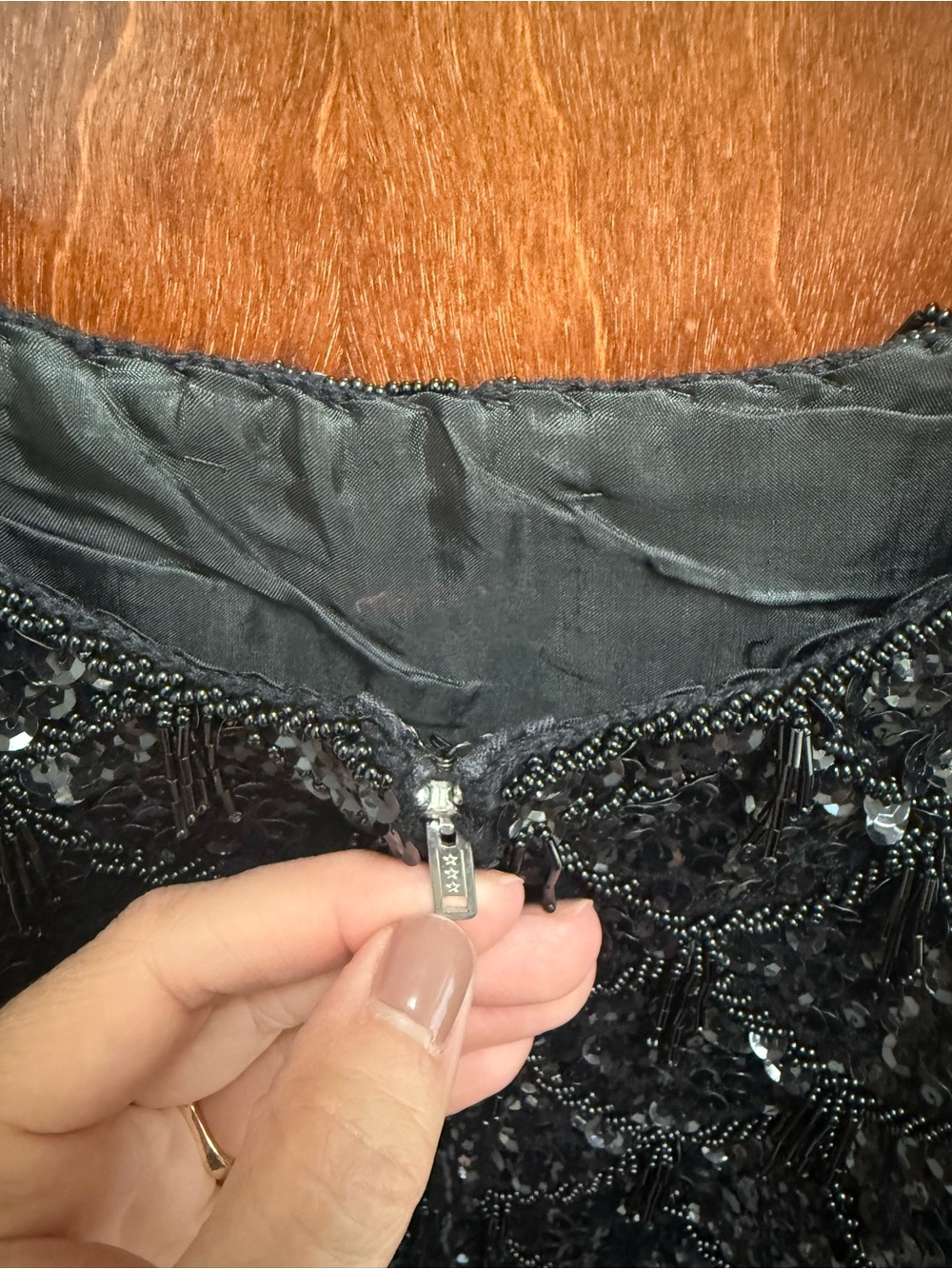 Vintage 60s/70s Black Hand-Beaded Tank Top - Women - Picture 4 of 13